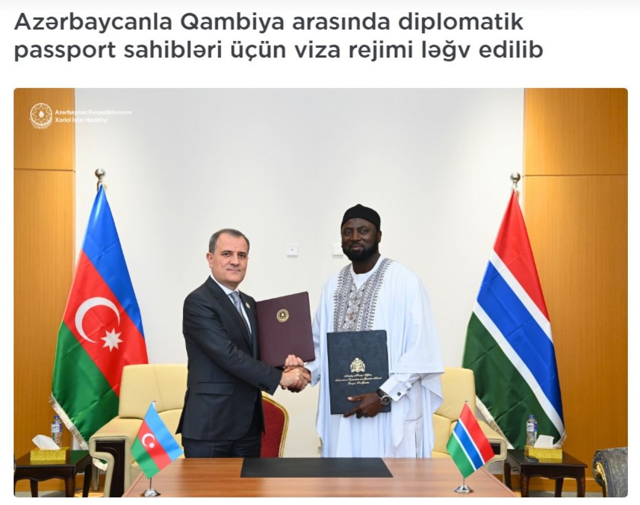 Azərbaycanın "qərbli" müxalifəti Qambiya ilə viza rejiminin ləğvini niyə məsxərəyə qoyur?!
