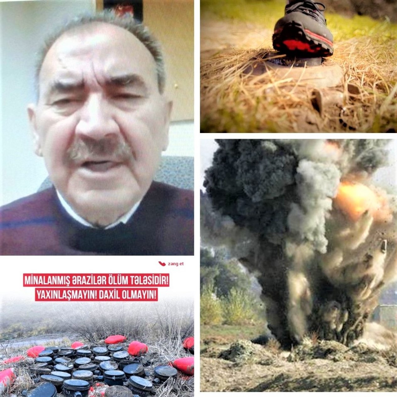 Cəmil Həsənlinin mina terroru ilə bağlı kinayəli statusu və Ermənistanı müdafiə etməsi haqda