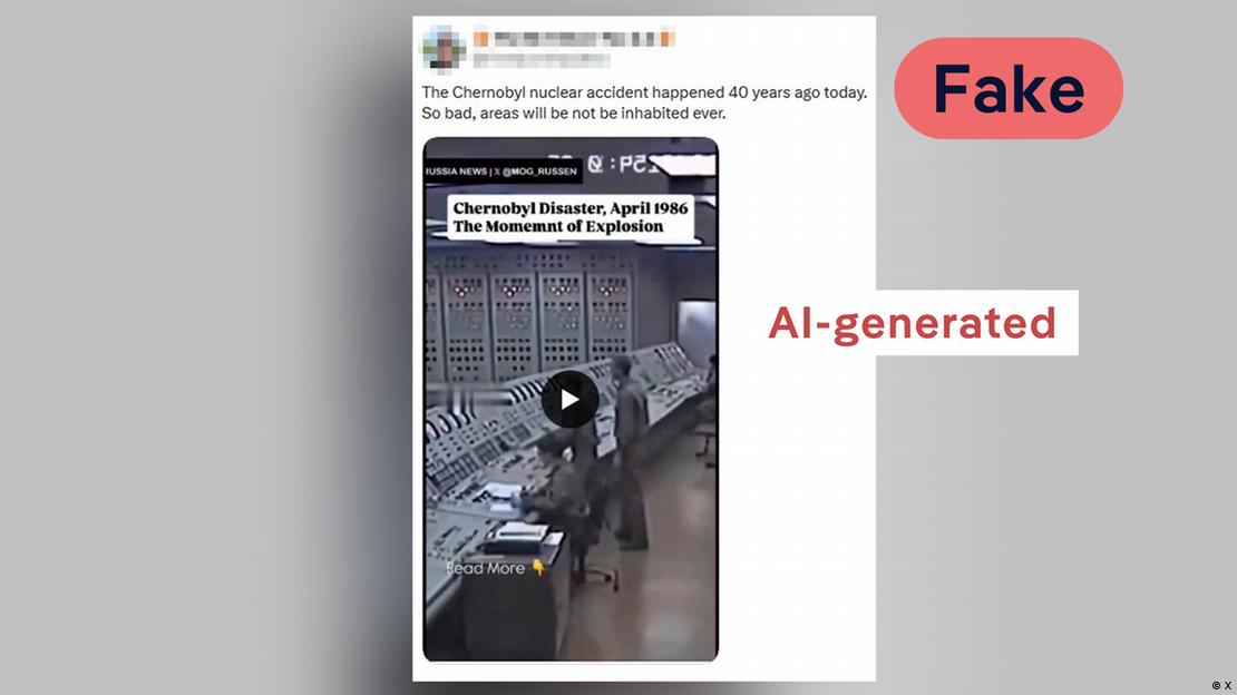 'Momemnt of Explosion': glaring typos like this one — or community notes below a post — often hint at whether an image was AI-generated