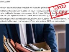 “Azadlıq qəzeti” feysbuk səhifəsinin növbəti saxtakarlığı: Böhran, yoxsa iş yerlərində artım?