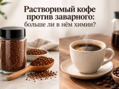 Растворимый кофе против заварного: больше ли в нём «химии»?