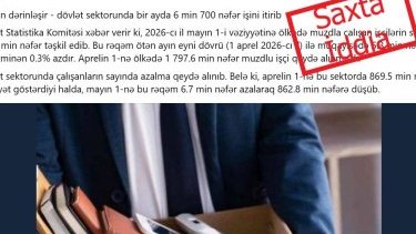 “Azadlıq qəzeti” feysbuk səhifəsinin növbəti saxtakarlığı: Böhran, yoxsa iş yerlərində artım?