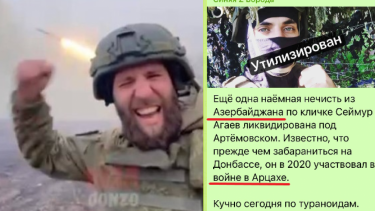 Why did the Russian military journalist delete the information about the "Azerbaijani" killed in Ukraine?