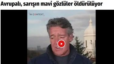 Avropalı jurnalistlərdən irqçi sözlər: Bura İraq, Suriya, Əfqanıstan deyil, avropalı, sarışın, mavi gözlü insanlar öldürülür