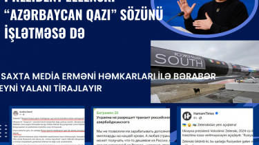 Prezident Zelenski “Azərbaycan qazı” sözünü işlətməsə də, saxta media erməni həmkarları ilə bərabər eyni yalanı tirajlayır
