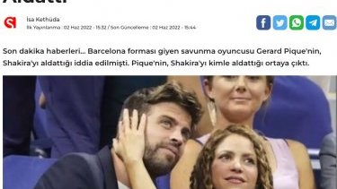 Pikenin Şakiraya dostunun anası ilə xəyanət etməsi xəbəri yalandır