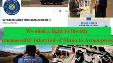 We shed a light to the 4th unsuccessful interview of Stano to Armenpress