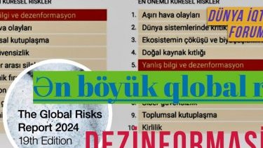 Yaxın 2 il üçün ən böyük qlobal risk: DEZİNFORMASİYA