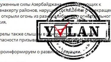 Bu gün Xankəndi istiqamətində hücuma keçilməsi haqda xəbər saxtadır