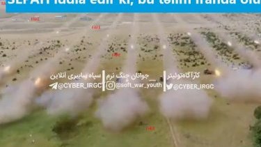 İran artilleriyasının yayılım atəşi ilə bağlı video həqiqidir?