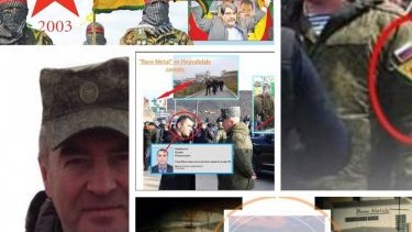 What connects the peacekeeper Andrey Volkov with the terrorists in Aghdara and Afrin?