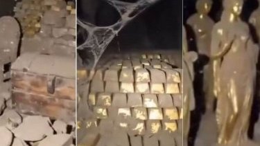 Suriyada mağarada qızıl külçə və heykəllər tapılması xəbəri yalandır