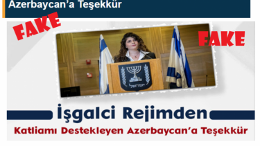 Did Knesset Likud member Sharren Haskel thank Azerbaijan?