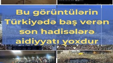 Bu görüntülərin Türkiyədə baş verən son hadisələrə aidiyyatı yoxdur
